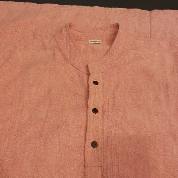 Cotton Made In India Pink Shirt and Drawstring Pants Set - Picture 8 of 16